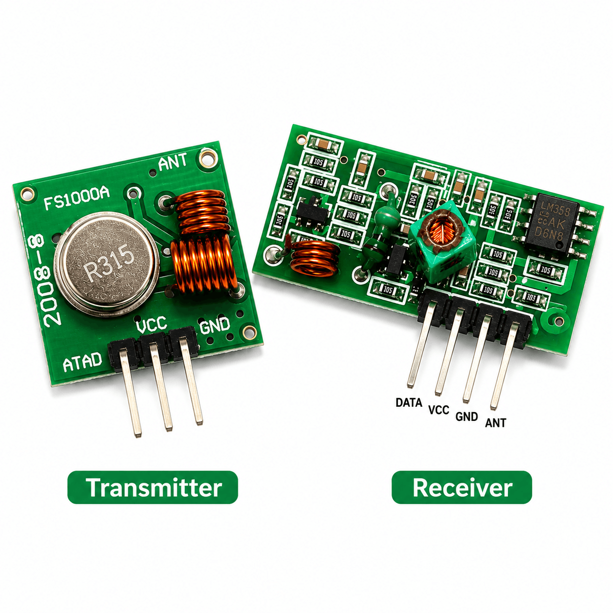433MHz Wireless RF Transmitter Receiver Module.