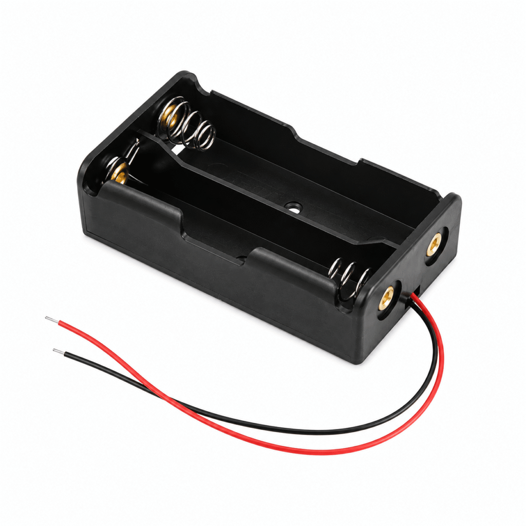 18650 x 2 Battery Holder with Wire Leads