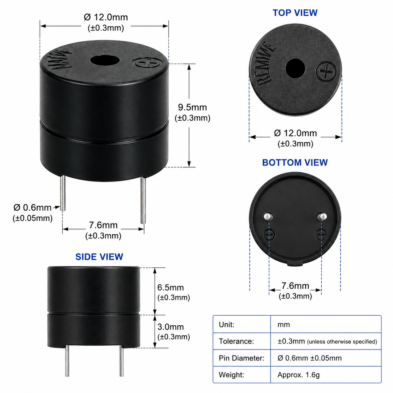 5V Active Piezo Buzzer