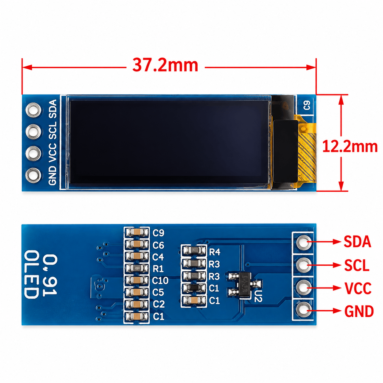 0.91 OLED Display Module
