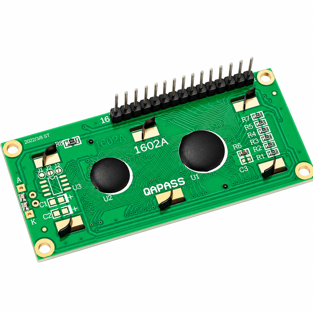 1602 LCD Display Module Blue Backlight.