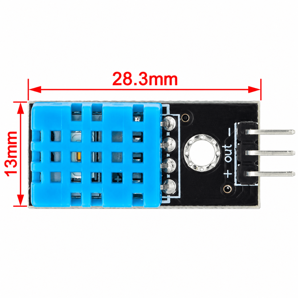 DHT11 Temperature & Humidity Sensor Module.