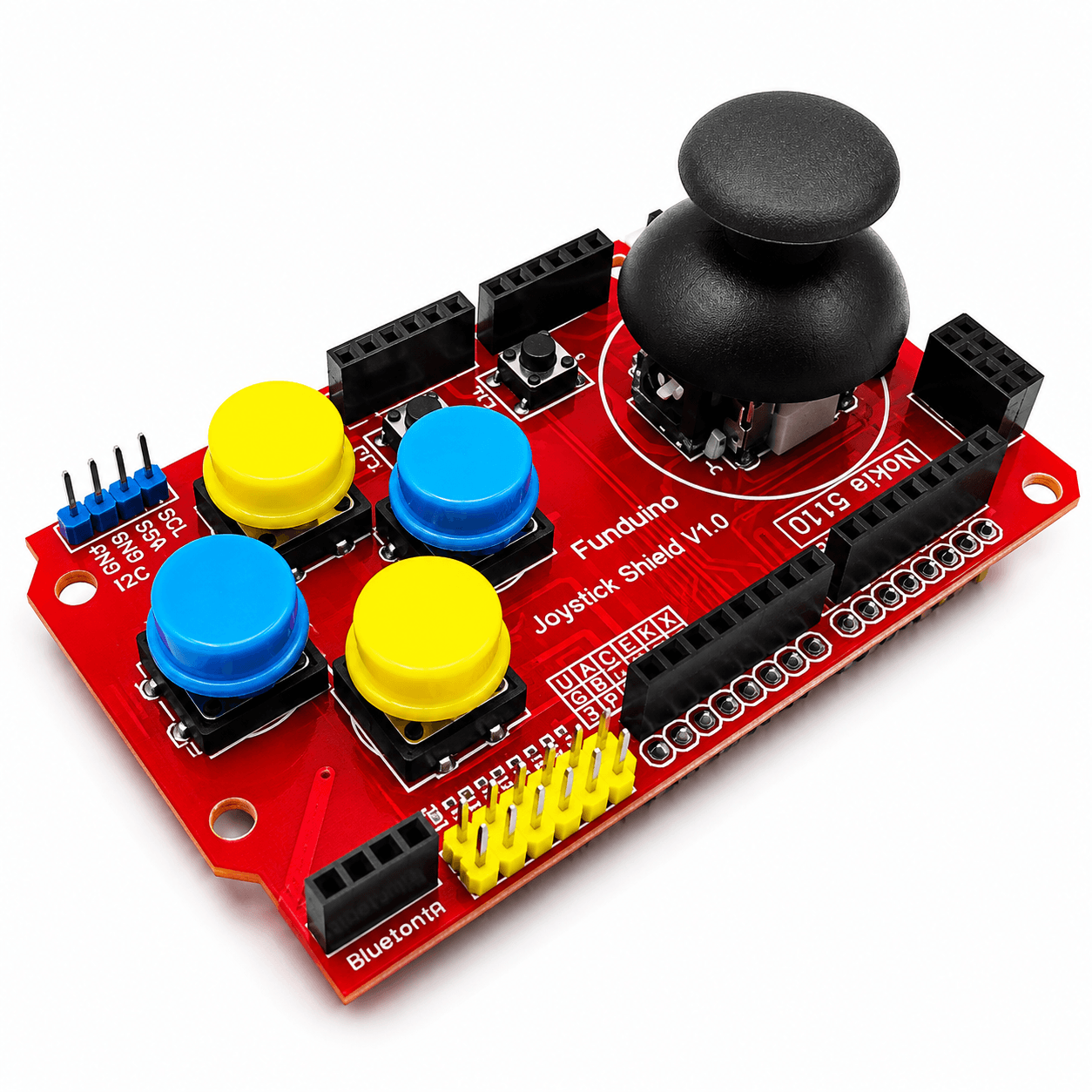 Joystick Shield for Arduino.