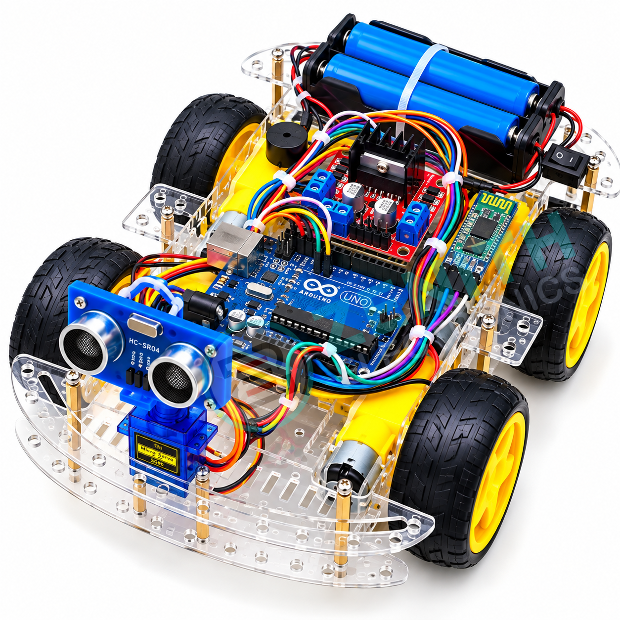 Arduino 4WD Bluetooth Robot Car Full Kit