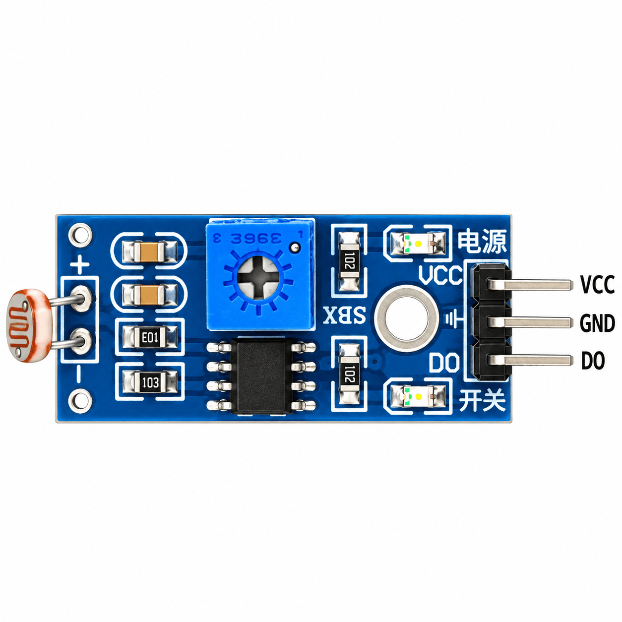 LDR Light Sensor Module