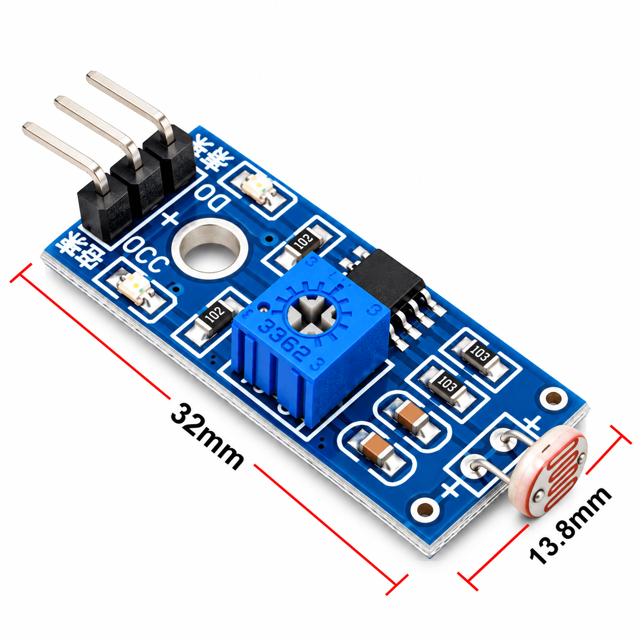 LDR Light Sensor Module .